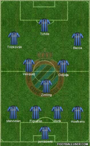 Club Brugge KV Formation 2012