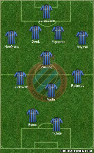 Club Brugge KV Formation 2012