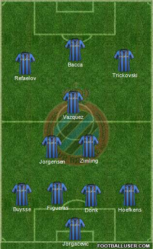 Club Brugge KV Formation 2012