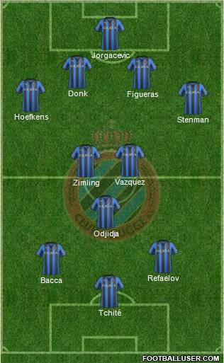 Club Brugge KV Formation 2012