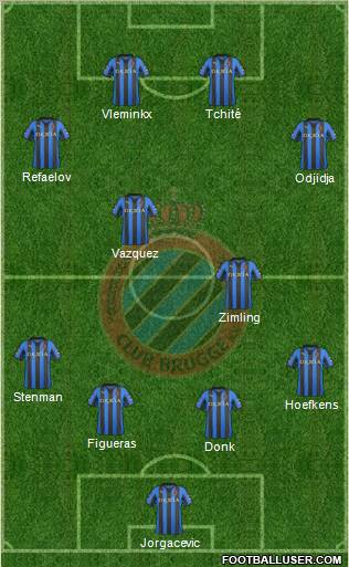 Club Brugge KV Formation 2012