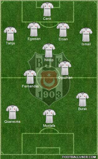 Besiktas JK Formation 2012