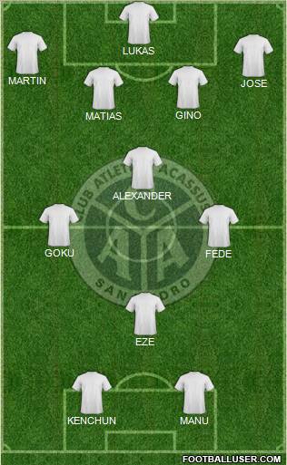 Acassuso football formation