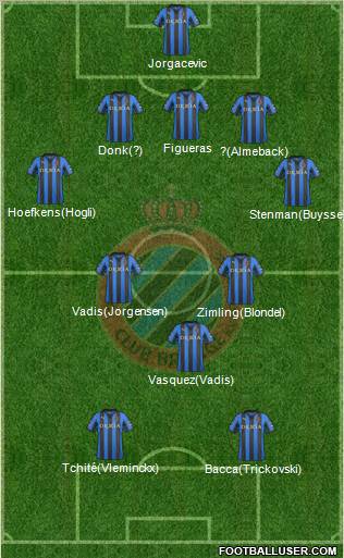 Club Brugge KV Formation 2012