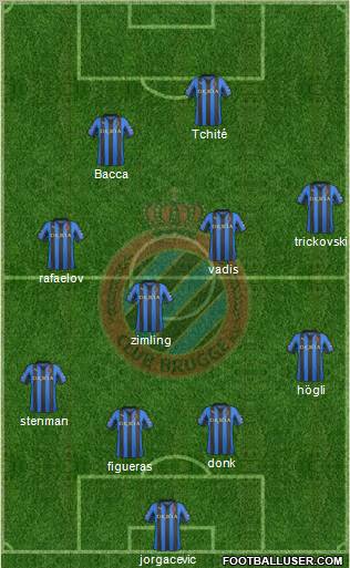 Club Brugge KV Formation 2012