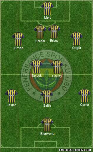 Fenerbahçe SK Formation 2012