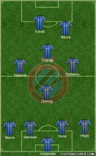 Club Brugge KV Formation 2012
