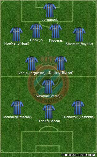 Club Brugge KV Formation 2012