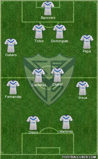 Vélez Sarsfield Formation 2012