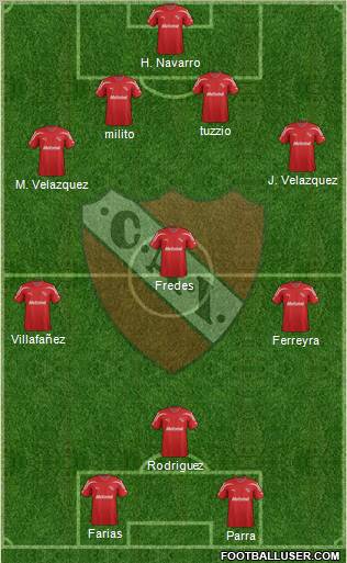 Independiente Formation 2012