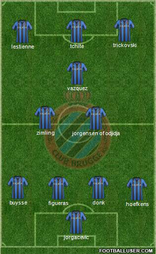 Club Brugge KV Formation 2012