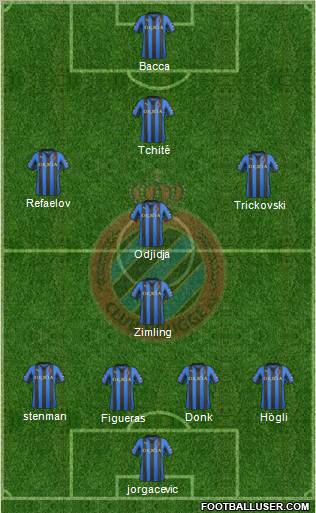 Club Brugge KV Formation 2012