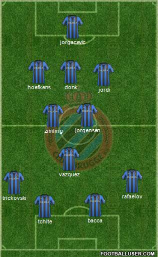 Club Brugge KV Formation 2012