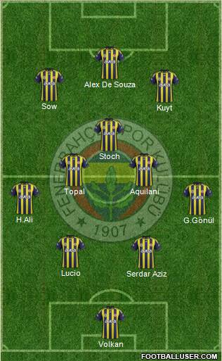 Fenerbahçe SK Formation 2012