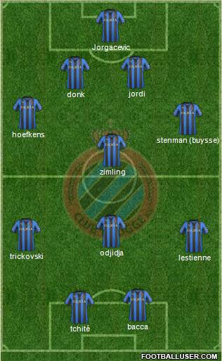 Club Brugge KV Formation 2012