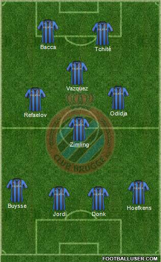 Club Brugge KV Formation 2012