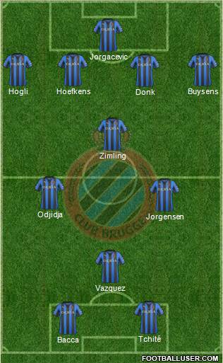 Club Brugge KV Formation 2012