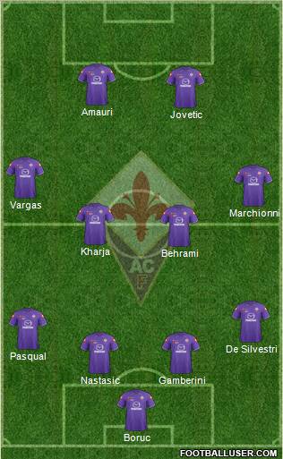 Fiorentina Formation 2012