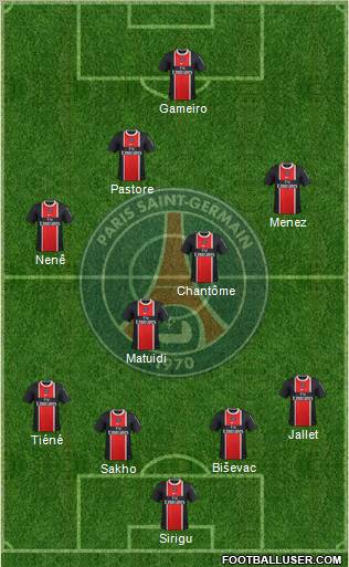 Paris Saint-Germain Formation 2012
