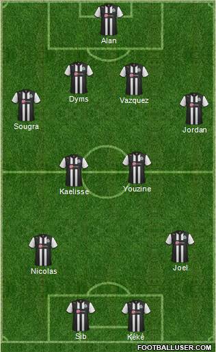 Newcastle United Formation 2012