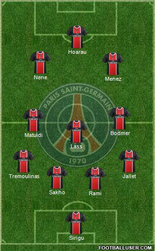 Paris Saint-Germain Formation 2012