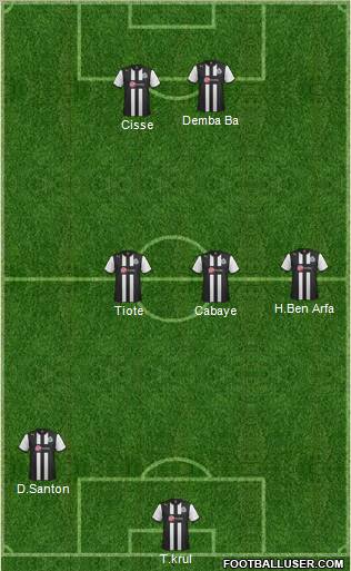 Newcastle United Formation 2012