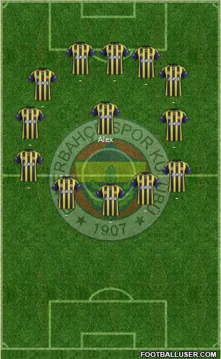 Fenerbahçe SK Formation 2012