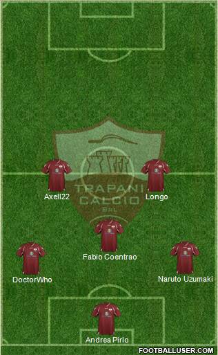 Trapani football formation