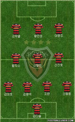 Pohang Steelers Formation 2012