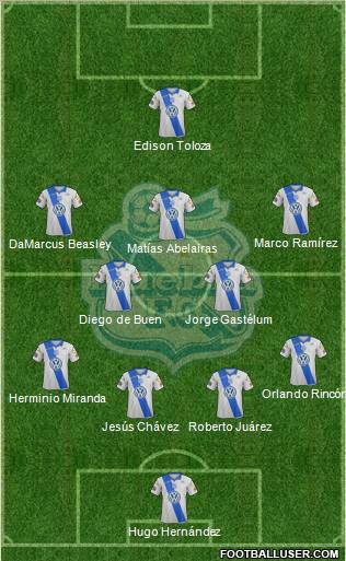 Club Puebla de la Franja Formation 2012