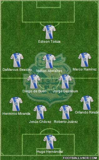 Club Puebla de la Franja football formation