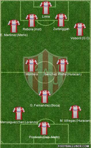 Unión de Santa Fe Formation 2012