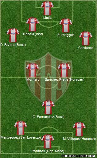 Unión de Santa Fe Formation 2012