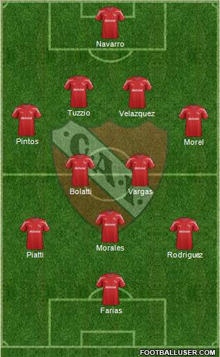 Independiente Formation 2012