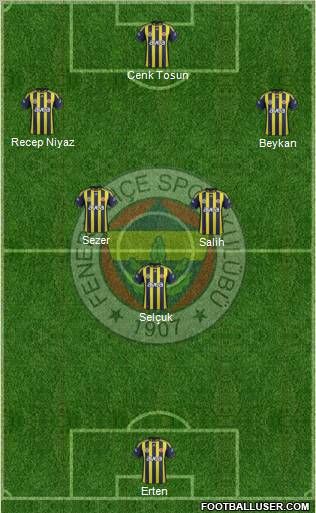 Fenerbahçe SK Formation 2012