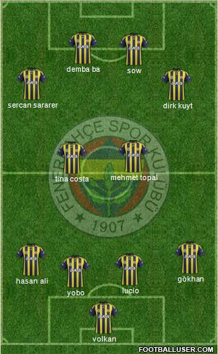 Fenerbahçe SK Formation 2012