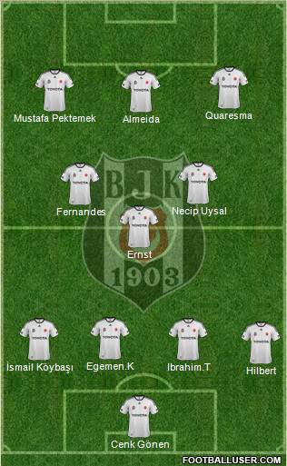 Besiktas JK Formation 2012