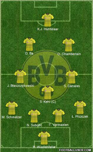 Borussia Dortmund Formation 2012