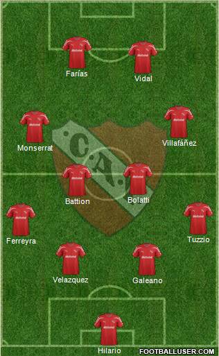 Independiente Formation 2012