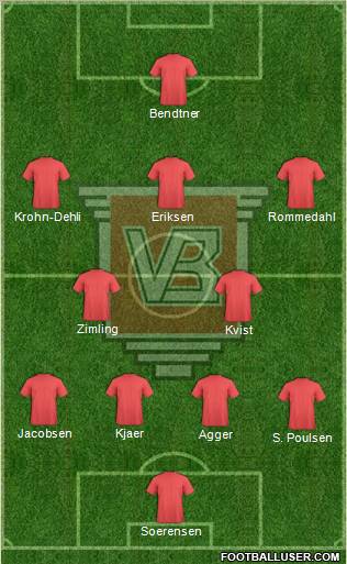 Vejle Boldklub Formation 2012