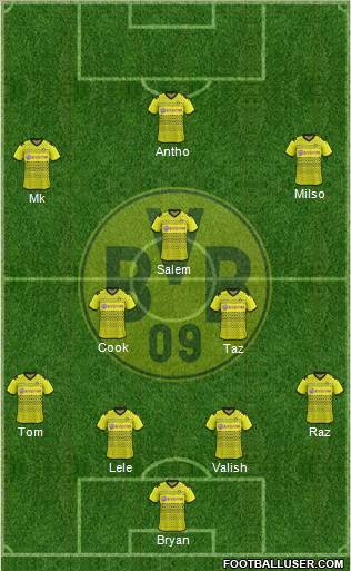 Borussia Dortmund Formation 2012