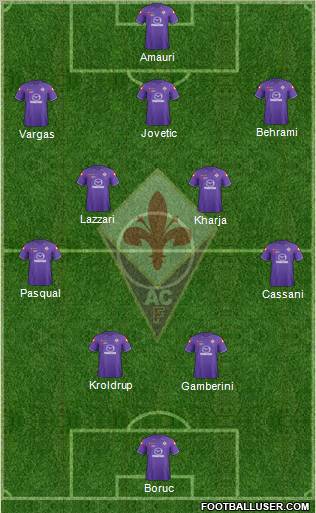 Fiorentina Formation 2012