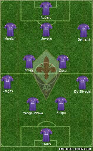 Fiorentina Formation 2012