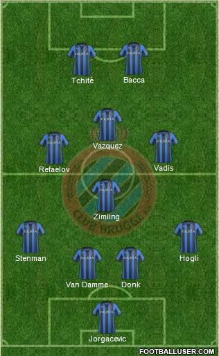 Club Brugge KV Formation 2012