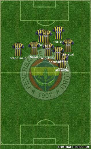 Fenerbahçe SK Formation 2012