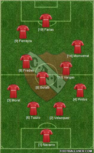 Independiente Formation 2012