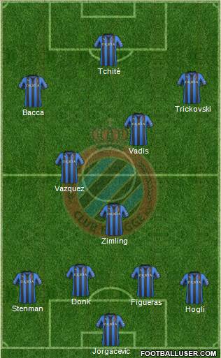 Club Brugge KV Formation 2012