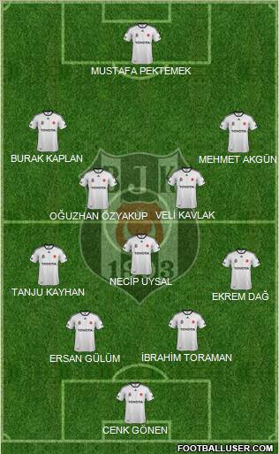 Besiktas JK Formation 2012