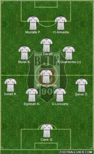 Besiktas JK Formation 2012