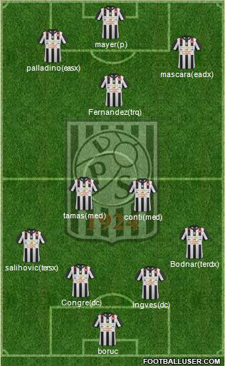 Vaasan Palloseura Formation 2012